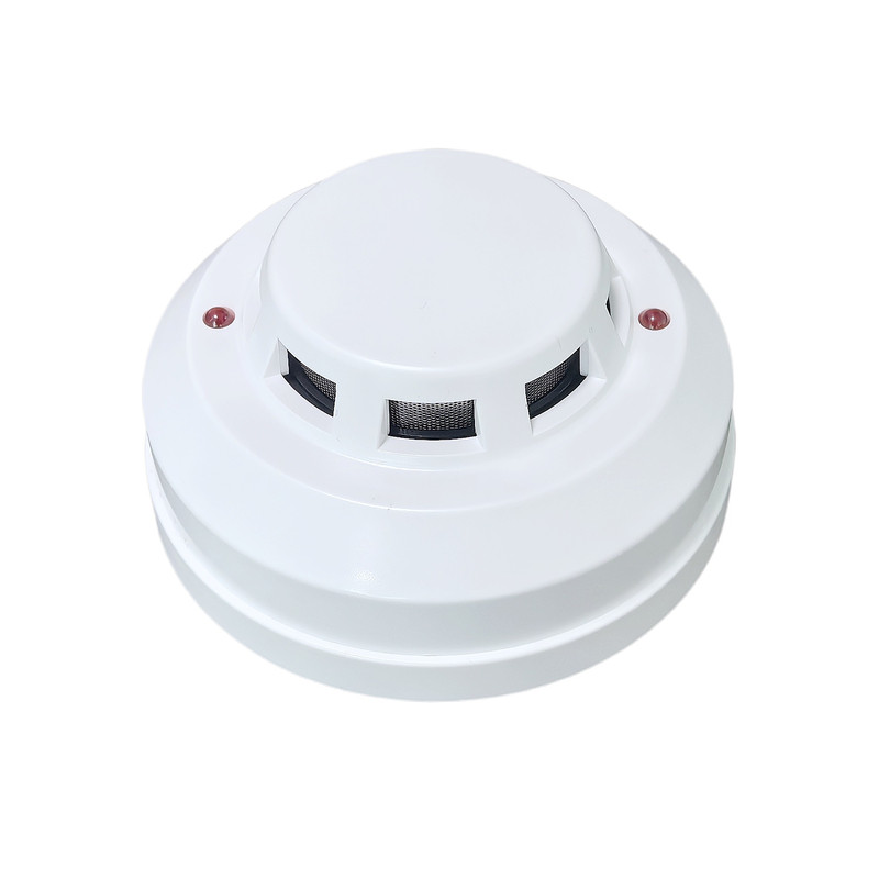 120度耐高温烟雾探测器24V开关量烟感PLC工业防火火灾感应报警器