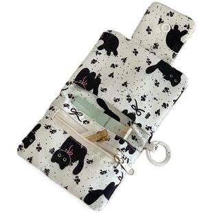 谁能拒绝小黑猫！卡包证件收纳包女款2025新款随身钱包多卡位一体