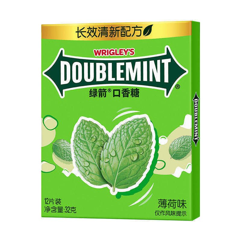 绿箭口香糖玫瑰茉莉薄荷清新口气