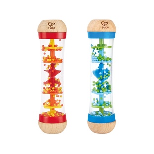 Hape雨声安抚沙漏6-12个月新生婴儿宝宝摇铃木制儿童益智玩具0岁1