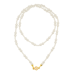 「恋曲1990」满天星珍珠项链轻奢秋冬毛衣链长款多层叠戴时尚气质