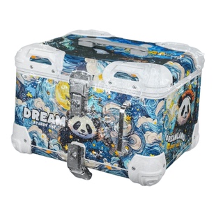 摩托车铝合金尾箱大容量复古圆角后尾箱雅迪小牛九号电动车后备箱