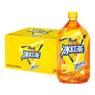康师傅冰红茶1升*12瓶饮料箱装1L柠檬红茶经典茉莉蜜茶茉莉清茶