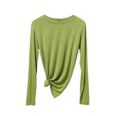 莫代尔打底衫大码长袖t恤上衣