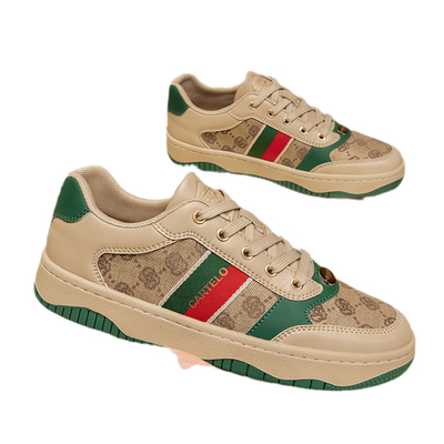 卡帝乐鳄鱼欧洲站男鞋秋季情侣款轻奢复古脏脏鞋男士运动休闲板鞋