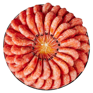 北极虾甜虾冰虾头籽腹籽刺身大虾北极熊旗舰店新鲜鲜活海鲜虾即食