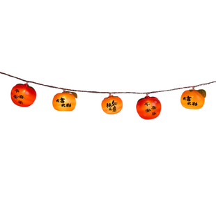 2026新年灯带马年春节新款柿子醒狮灯串过年装饰品挂件氛围感布置