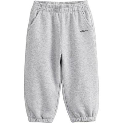 撞色舒适全棉马克运动裤