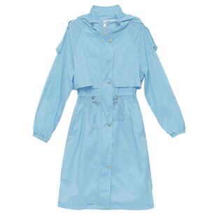 防晒衣女中长款2025夏季新款女士防晒衫长袖服长款过膝外套女款夏