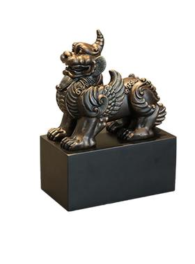 原创设计神兽獬豸摆件律所开业律师办公室装饰法律摆件纪念品送礼