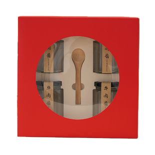 酱类包装盒子厂家直营辣椒酱牛肉酱礼品盒定做松茸酱礼盒空盒定制