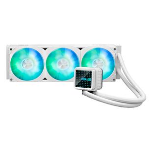 华硕PRIME大师360RGB一体式CPU水冷散热器白色冷排预装易安装风扇