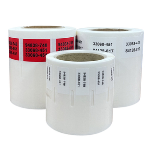 缠绕式网线标签贴 A4线缆标签贴纸PVC防水线束标签包裹式数据线套管机房布线网线电缆充电线用艾利材质高粘性