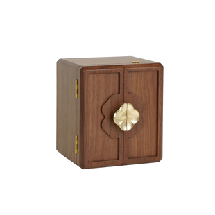 木久首饰收纳盒带锁轻奢高档结婚新婚生日礼物黄金饰品收纳盒中号