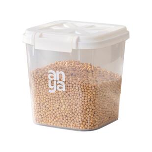 安雅大米杂粮桶PP5米面缸收纳盒家用防虫防潮密封食品用级翻盖小