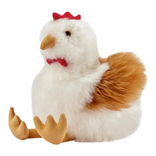 INJOI公鸡手工羊驼毛绒玩偶儿童玩具公仔闺蜜儿童生日新年礼物