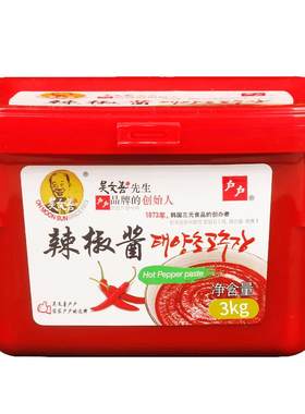 吴文善户户辣椒酱商用韩式锅3kg