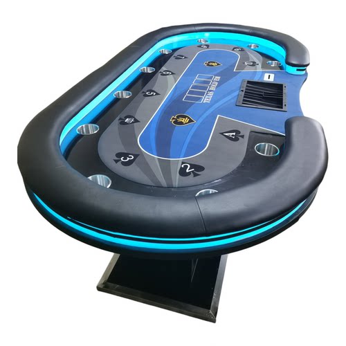 工厂直销德州扑克桌子筹码桌棋牌室专用桌面桌布可定制配全套德州