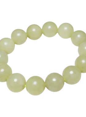 新疆和田玉黄玉圆珠手串