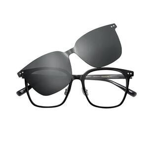 明月板材眼镜框男可配近视防蓝光超轻磁吸夹片护眼眼睛框女YF6316