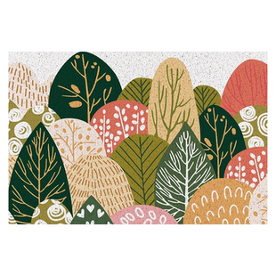 开门见山入户门丝圈地垫绿植地毯门垫玄关可裁剪家用防滑脚垫定制