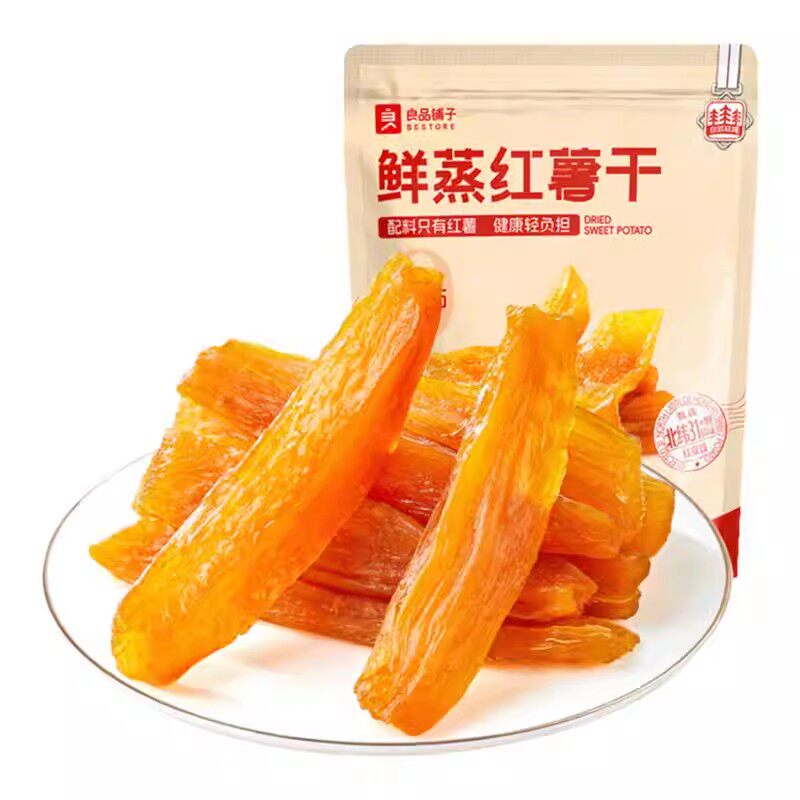 良品铺子原蒸红薯干500g番薯干地瓜