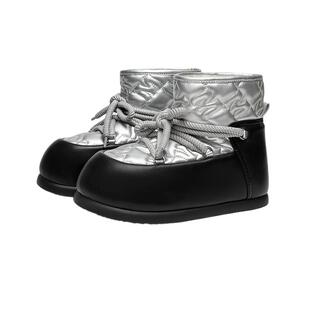 孟佳同款MIO米奥雪地靴冬保暖毛毛圆头加厚松糕设计师厚底短靴女