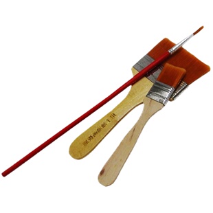 工业用羊毛刷小毛刷油漆不掉毛软毛硬毛刷墙清洁排刷圆形排笔刷子