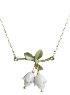 SUZEE淡水珍珠铃兰项链