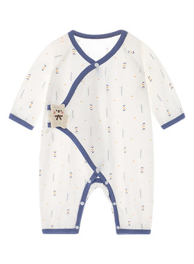 薄款纯棉春夏婴儿哈衣爬服连体衣