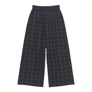 MANUFACTURE 棉感舒适格纹五分裤