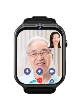 汇茗品智能电话手表老人防走丢跌倒视频通话血氧健康监测定位GK8