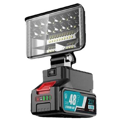 锂电池照明灯led工作灯东成东城20v大艺a3通用款钓鱼户外超亮强光