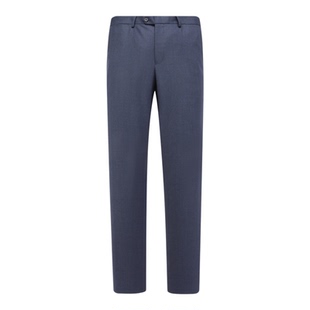 J1691鸟断码清仓早秋薄款男士职业装79.9％绵羊毛深蓝色直筒西裤