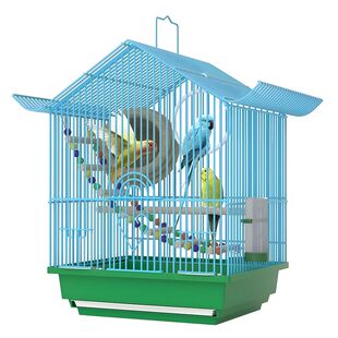 鹦鹉鸟笼八哥虎皮玄凤专用鸟笼子大号家用金属鸟别墅文鸟观赏笼子