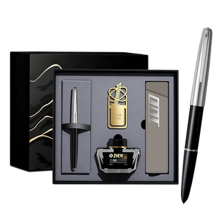 Hero/英雄官方旗舰店半钢100型钢笔14k金笔尖经典老款0.5mm全钢男士礼物送礼盒装暗尖练字