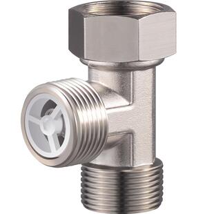 全铜三通分水器一进二出转接头马桶角阀4分单向止逆阀水管止回阀