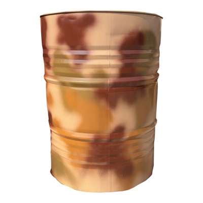 迷彩大油桶国防教育道具油桶定制