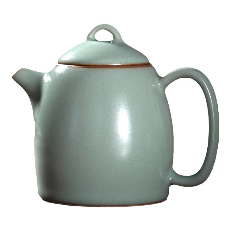 问鼎汝窑复古泡茶壶开片手工单壶