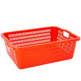 珠江塑料筐方筛长方形玩具收纳篮酒店洗菜蓝子大号加厚厨房周转框