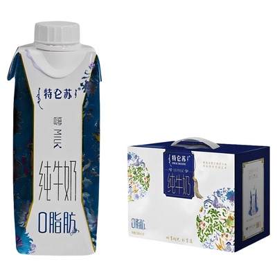 脱脂纯牛奶0脂肪孕妇可以专用
