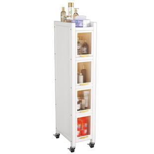 卫生间夹缝置物架落地浴室马桶侧边超窄缝隙柜子客厅可移动收纳柜