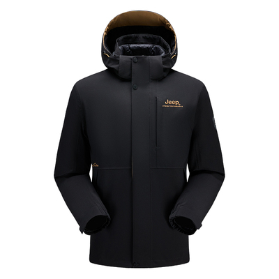 Jeep吉普男士羽绒冲锋衣防风外套