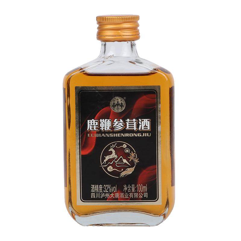 鹿鞭酒4瓶*100ml整箱32度大滋补养生酒男士强身健浸泡参茸酒正品