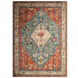 美式复古民族风地毯客厅卧室床边沙发茶几垫波西米亚摩洛哥风地毯