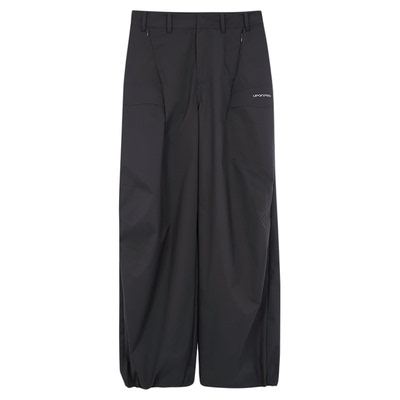 防风防水阔腿裤宽松降落伞裤