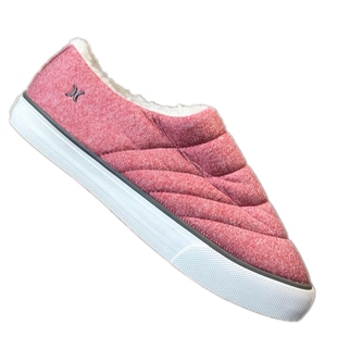 欧美单棉鞋低帮男女冬款加厚保暖一脚蹬休闲鞋平底毛里套脚情侣鞋