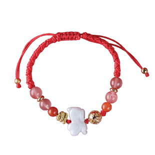 麦玲玲吉庆堂[肖兔]鸿运当头随身手绳好运平安2026生肖六合太岁绳