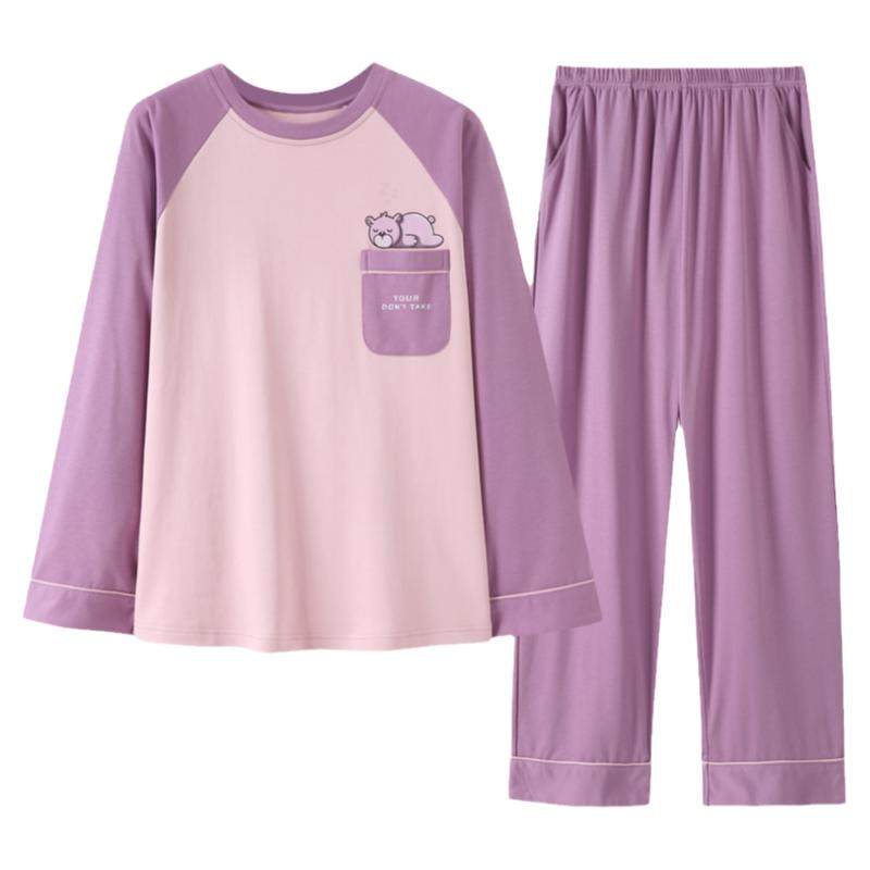 睡衣女春秋款布料纯棉长袖薄款秋季100%全棉2025新款家居服可外穿