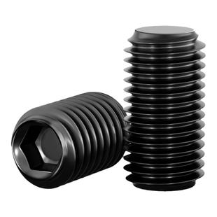 12.9级平端紧定内六角螺钉无头机米顶丝平头螺丝M3M4M5M6M8M10M12